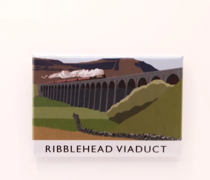 Landscape magnet with Ribblehead Viaduct on